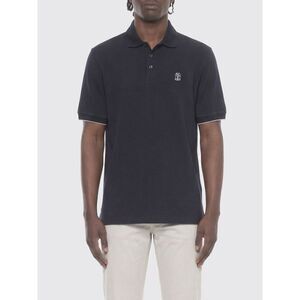Brunello Cucinelli Polo Shirt Men Blue 3